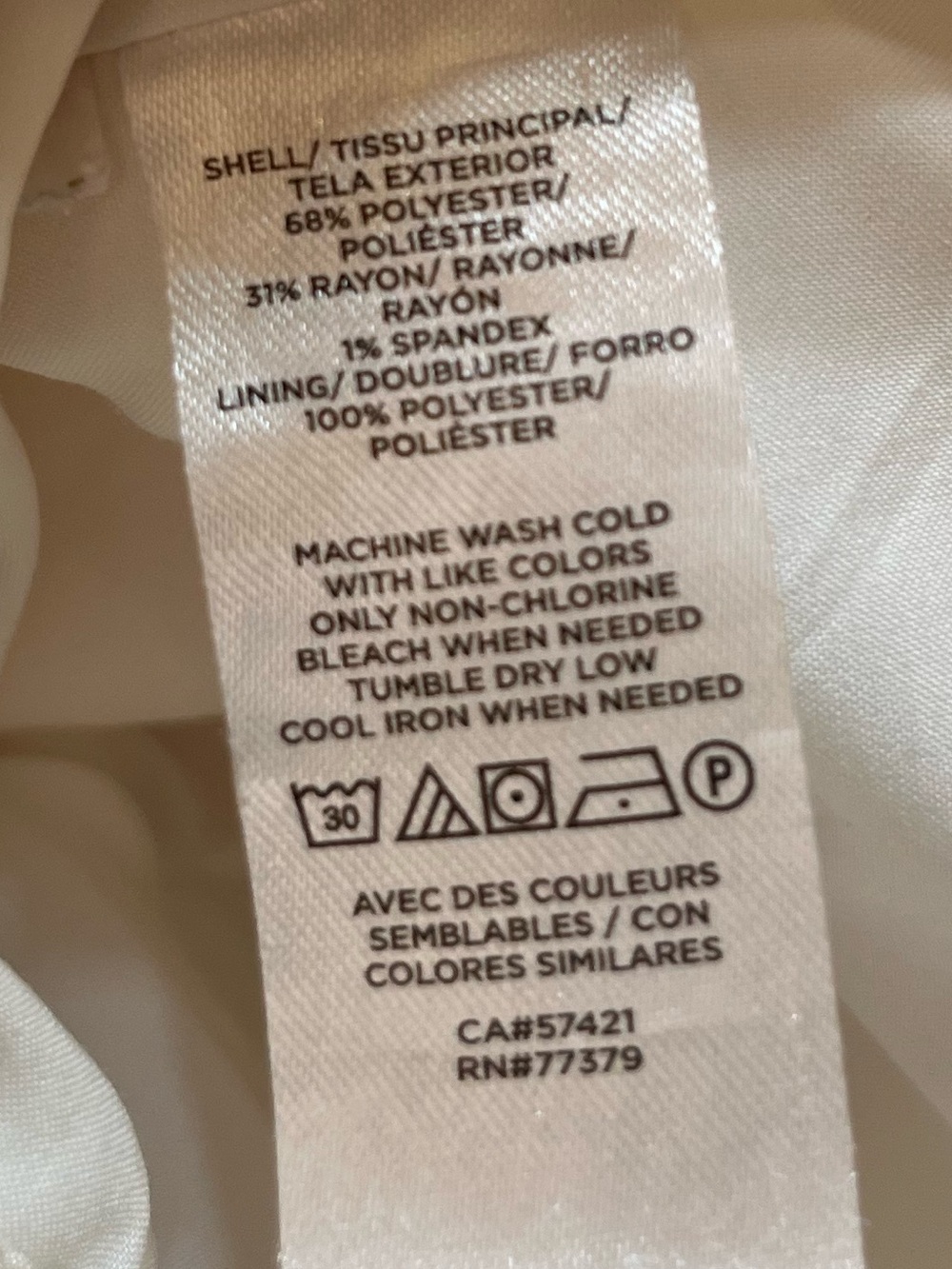 Ann Taylor Winter White Tailored Pants Size 2 - Picture 12 of 12